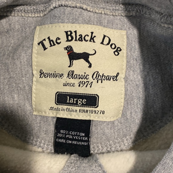 The Black Dog Classic Heavyweight Crew, Grey, Size L - Picture 2 of 2